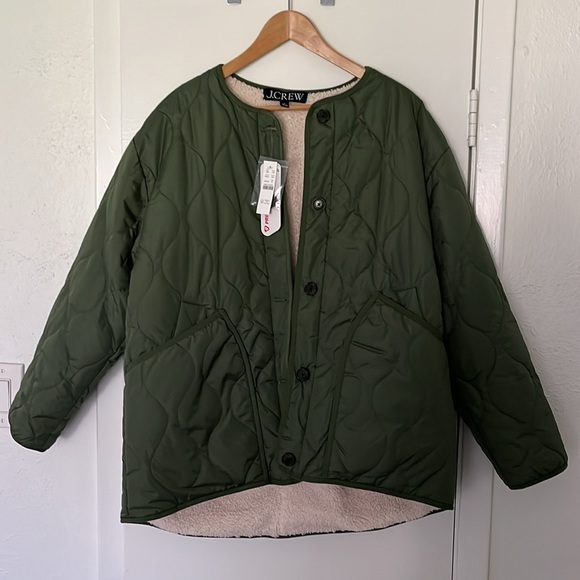 NWT J.CREW Reversible puffer jacket with PrimaLoft® - Picture 4 of 4